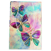 Kleurrijke vlinders - medium cadeauzakje (Achterkant)