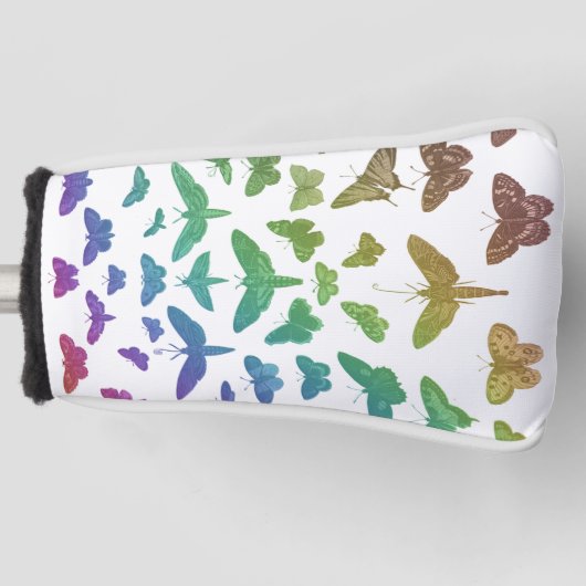  kleurrijke vlinders motten insecten golfheadcover (Voorkant)