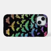 kleurrijke vlinders motten insecten iPhone 15 case (Achterkant horizontaal)