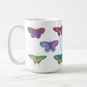 kleurrijke vlinders motten insecten koffiemok (Links)