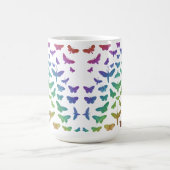 kleurrijke vlinders motten insecten koffiemok (Center)