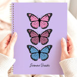Kleurrijke Vlinders Paarse Custom Name Planner<br><div class="desc">Blijf georganiseerd en geïnspireerd met deze levendige planner met kleurrijke vlinders op een paarse achtergrond. Personaliseer het met jouw naam voor een unieke en vrolijke touch. Deze planner is perfect voor het bijhouden van afspraken, to-do's en al uw belangrijke data. Met zijn vrolijke ontwerp en ruime schrijfruimte is het een...</div>