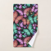 Kleurrijke Vlinders Print Bad Handdoek (Handdoek)