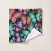 Kleurrijke Vlinders Print Bad Handdoek (Wasdoekje)