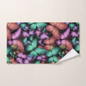 Kleurrijke Vlinders Print Bad Handdoek (Handdoek)