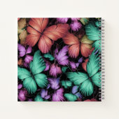 Kleurrijke Vlinders Print Notitieboek (Achterkant)