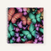 Kleurrijke Vlinders Print Notitieboek (Voorkant)
