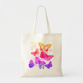  kleurrijke vlinders tote bag