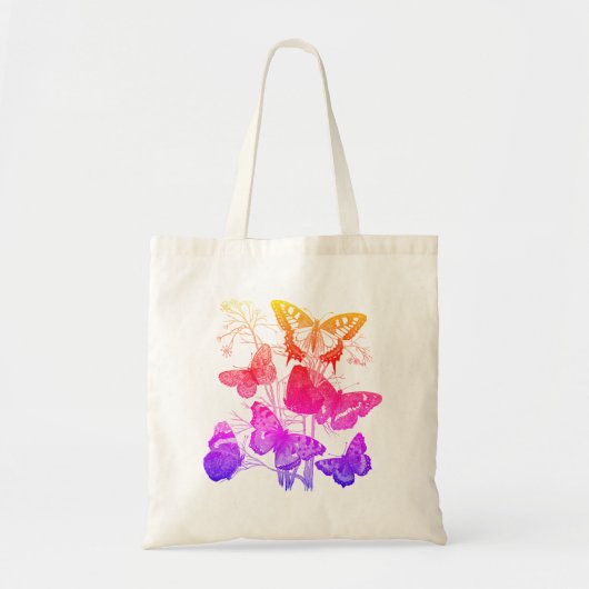  kleurrijke vlinders tote bag (Voorkant)