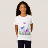Kleurrijke vlinders vliegend T-shirt