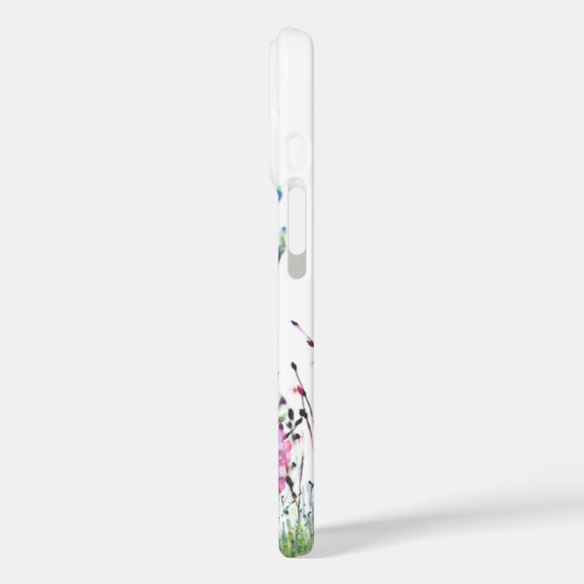 Kleurrijke Vlinders Vliegende iPhone Case (Achterkant / Links)