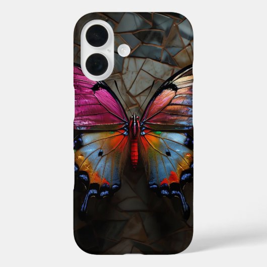 Kleurrijke vlindertelefoonhoes – Elegante Natuur Case-Mate iPhone Case (Achterkant)