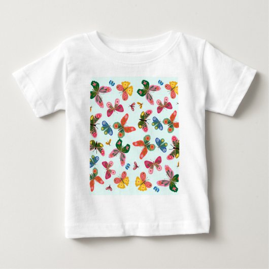 Kleurrijke Vlindertuin Baby Outfit (Voorkant)