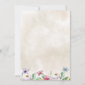 Kleurrijke Vlindertuin Baby Shower Kaart (Achterkant)