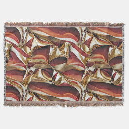 Kleurrijke vloeibare golven geometrisch abstract p deken
