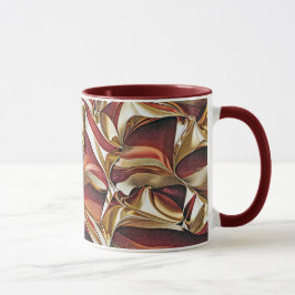 Kleurrijke vloeibare golven geometrisch abstract p mok