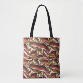 Kleurrijke vloeibare golven geometrisch abstract p tote bag