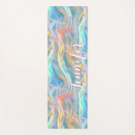 Kleurrijke Vloeibare Iriserende Pastel Holografisc Yogamat
