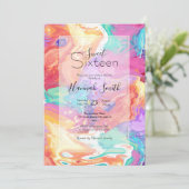 Kleurrijke Vloeibare Marmeren Droom Kaart (Staand voorkant)