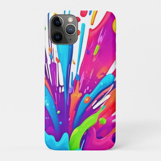 Kleurrijke vloeibare verf spatten Case-Mate iPhone case (Achterkant)