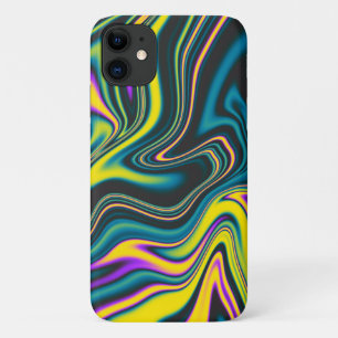 Kleurrijke, vloeiende en wervelende iPhone 11 Hoes