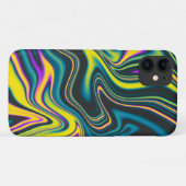 Kleurrijke, vloeiende en wervelende iPhone 11 Hoes (Achterkant (horizontaal))