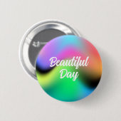 kleurrijke vloeistofgradiënt ronde Button (Voorkant /achterkant)