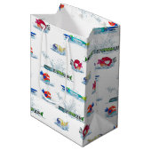 Kleurrijke vlooien in water medium cadeauzakje (Voorkant Gekanteld)