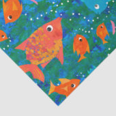 Kleurrijke vlooienvis in het Zee-weefselpapier Tissuepapier (Detail)