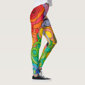 Kleurrijke voedingsstroom van 1960 leggings (Rechts)