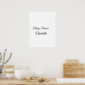 kleurrijke voeg je naam tekst afbeelding toe poster (Keuken)