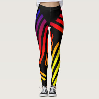 Kleurrijke voering leggings voor vrouwen