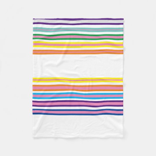 Kleurrijke Voering Top Kwaliteit fleece deken (Voorkant)