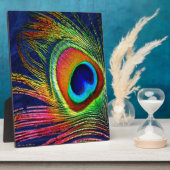 Kleurrijke voetafdruk fotoplaat (Zijkant)