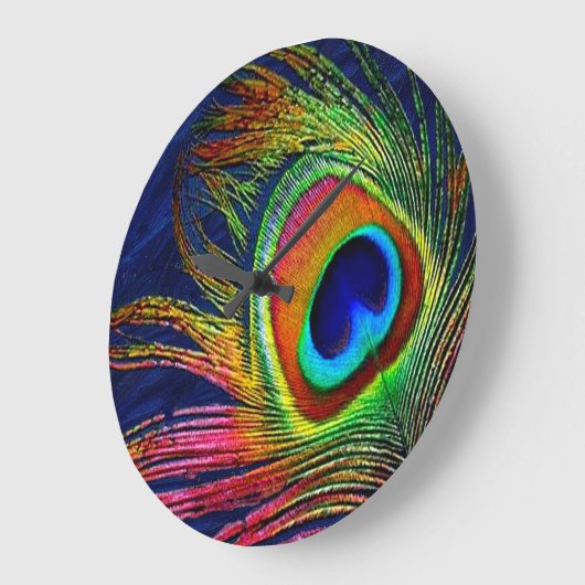 Kleurrijke voetafdruk grote klok (Hoek)