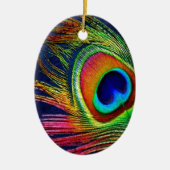 Kleurrijke voetafdruk keramisch ornament (Voorkant)