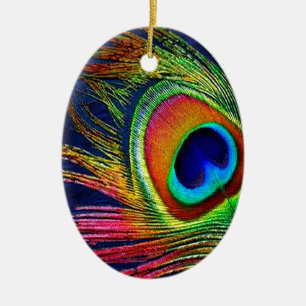 Kleurrijke voetafdruk keramisch ornament