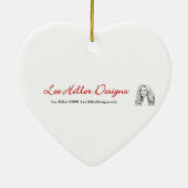 Kleurrijke voetafdruk keramisch ornament (Achterkant)