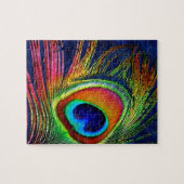 Kleurrijke voetafdruk legpuzzel (Horizontaal)