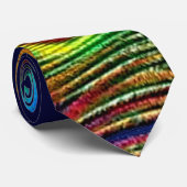 Kleurrijke voetafdruk stropdas (Opgerold)