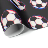 Kleurrijke Voetbal Inpakpapier (Rol Hoek)