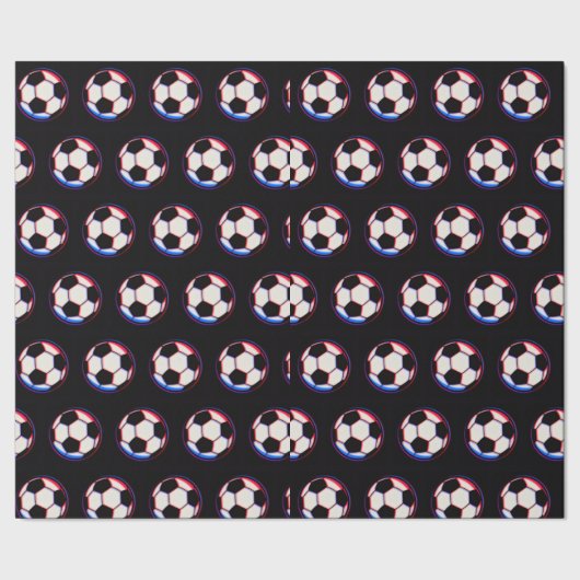 Kleurrijke Voetbal Inpakpapier (Zoom)