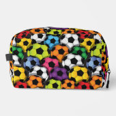 Kleurrijke Voetballen Design Dopp Kit toilettas Toilettasje (Voorkant)