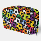 Kleurrijke Voetballen Design Dopp Kit toilettas Toilettasje (Rechterhoek)