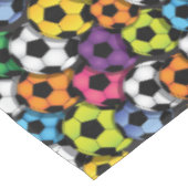 Kleurrijke Voetballen Design Tablecloth Tafelkleed (Gekanteld)