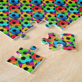 Kleurrijke Voetballen Futbol Jigzaag Puzzle Legpuzzel (Zijkant)