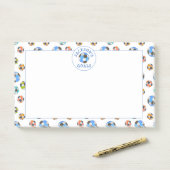 Kleurrijke Voetballen Kinder Doelstellingen Opmerk Post-it® Notes (Op bureau)