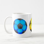 Kleurrijke Voetballen Koffiemok (Links)