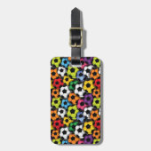 Kleurrijke Voetballen OntwerpBagagelabels Bagagelabel (Voorkant verticaal)