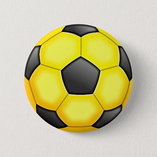 Kleurrijke Voetballen Ronde Button 5,7 Cm (Voorkant)